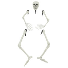 Schelet De Halloween Alb 20 X 10 X 9.5 Cm Plastic