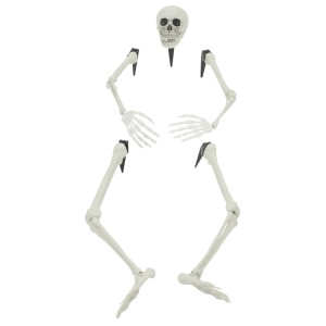Schelet De Halloween Alb 20 X 10 X 9.5 Cm Plastic