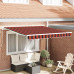 Cortina Retractabilă Portocalie Și Maro 350 X 250 Cm Țesătură