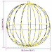 Bola Cu 320 Led 2 Pcs Alb Cald 50 Cm Metal