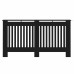 Capac Pentru Radiator 2 Pcs Negru 152X19X81.5Cm Lemn Compozit
