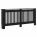 Capac Pentru Radiator 2 Pcs Negru 172X19X81.5Cm Lemn Compozit
