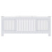 Capac Pentru Radiator 2 Pcs Alb 205X20.5X81.5Cm Lemn Compozit