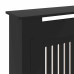 Capac Pentru Radiator 2 Pcs Negru 205X20.5X81.5Cm Lemn Compozit