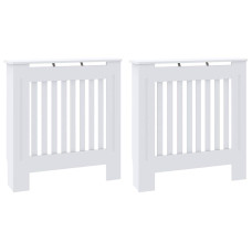 Capac Pentru Radiator 2 Pcs Alb 78X19X81.5Cm Lemn Compozit