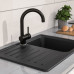 Eisl Baterie De Chiuvetă Cu Mixer Futura, Negru Cromat