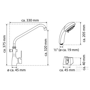 Eisl Baterie Combinată Pentru Baie-Lavoar Speed Ii, Cromat