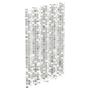 Eisl Perdea De Duș Tip Mozaic, Gri, 200X180X0,2 Cm