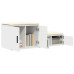 Cabinet De Depozitare  Alb 118X41X40 Cm Din Lemn Prelucrat