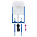Accesorii Baie Alb Plastic 50 X 8 X 131 Cm Cadru Toiletare