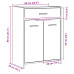 Cabinet De Baie  Negru Stejar 60X33X80 Cm Din Lemn Compus