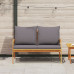 Bancă De Grădină  Cu Perne 115X65X71 Cm Lemn Solid De Acacia