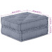 Canapea Modulară Cu 2 Locuri Pouffe Convertibilă Din Stofă Gri