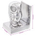 Suporturi Decorative Pentru Cărți  2 Buc Silver 7X9X11 Cm Aluminiu Bufniță