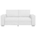 Canapă Loveseat  Alb 140 Cm Din Piele Sintetică