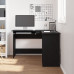 Birou  Negru Stejar 120X140X75 Cm Din Lemn