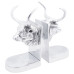 Suporturi Decorative Pentru Cărți 2 Buc Silver 17X15X27 Cm Aluminiu Bull