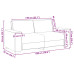 Canapă Loveseat  Alb 140 Cm Din Piele Sintetică