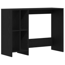 Birou  Negru Stejar 102,5X35X75 Cm Din Lemn Ingineresc