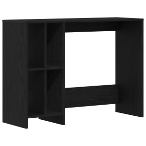 Birou  Negru Stejar 102,5X35X75 Cm Din Lemn Ingineresc