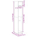 Dulap  Negru Stejar 30X50X200 Cm Lemn Prelucrat