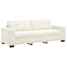 Canapea 3 Locuri  Crem 180 Cm Catifea