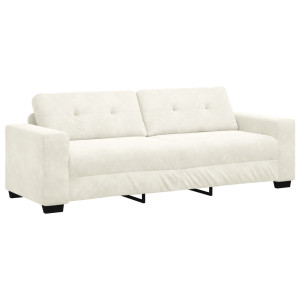 Canapea 3 Locuri  Crem 180 Cm Catifea
