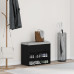 Bancă De Hol  Negru Stejar 60X30X45 Cm Lemn Prelucrat