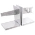 Suporturi Pentru Cărți  2 Buc Argintii 11X14X17,5 Cm Aluminiu Saw