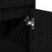 Cabinet De Baie  Negru Stejar 30X30X95 Cm Lemn Prelucrat