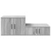 Cabinet De Depozitare  Gri Sonoma 127X41X40 Cm Lemn Compozit