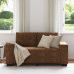 Canapea 2D  Maro 120 Cm Din Piele Eco