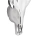 Cap De Taur Montat Pe Perete Argintiu 34X13X53 Cm Aluminiu