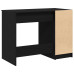 Birou  Negru Din Stejar - 100X50X75 Cm - Fabricat Din Lemn Prelucrat