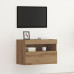 Cabinet De Televizor Cu Lumini Led Stejar Artisan 60X30X40 Cm