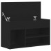 Bancă De Hol  Negru Stejar 60X30X45 Cm Lemn Compozit