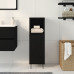 Cabinet De Baie Negru Stejar 30X30X100 Cm Lemn Prelucrat
