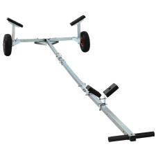 Remorcă Pentru Bărci  Cu 2 Roți, Pliabilă Și Ajustabilă, 160 Kg, Din Oțel