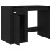 Birou  Negru Stejar 100X49X75 Cm Lemn Prelucrat