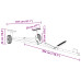 Remorca Pentru Bărci  212-302 Cm - Lungime Ajustabilă, 160 Kg, Din Oțel