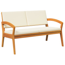 Bancă De Grădină  Cu Perne 115X70X72 Cm Din Lemn Masiv De Acacia