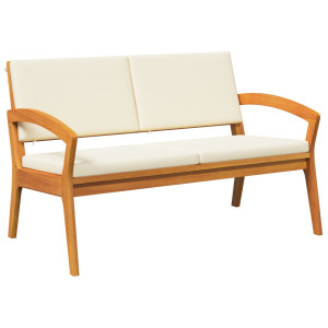 Bancă De Grădină  Cu Perne 115X70X72 Cm Din Lemn Masiv De Acacia