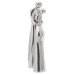 Sculptură Argintie 10X16X49 Cm Din Aluminiu