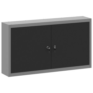 Dulap De Unelte  Montat Pe Perete Negru 100X20X55 Cm Oțel