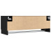 Dulap  Negru Stejar 100X32,5X35 Cm Lemn Prelucrat