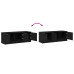 Cabaret Tv Negru Stejar 102X35X36,5 Cm Lemn Structurat
