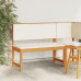 Bancă De Grădină  Cu Perne 100X50X91 Cm Din Lemn Masiv De Acacia