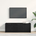 Cabaret Tv Negru Stejar 102X35X36,5 Cm Lemn Structurat