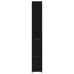 Cabinet De Baie  Negru Cu Aspect De Stejar 25X25X170 Cm Din Lemn Compus