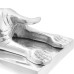 Suporturi Pentru Cărți  2 Buc Argintiu 12X15X18 Cm Aluminiu Câine